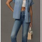 💕MOTHER💕 The Tomcat Ankle Fray Jeans ~ On The Road Button Fly 30 NWOT Blue Photo 6