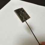 Anne Klein Unsigned Lion Face Silver Tone Lapel Stick Pin Photo 1