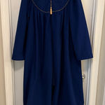 Like New Vintage Appel Zip Fleece House Coat Robe Quilted Neckline Blue Size undefined Photo 0