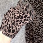 Nili Lotan Black and Brown Leopard Long Sleeve Top See Through Womens Xs Photo 3