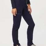 FIGS • Navy Blue High Waisted Yola Skinny Scrub Pants Photo 1