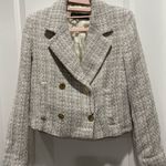 ZARA MulticolorTweed Double-Breasted Blazer Size S Photo 1