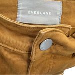 Everlane The Straight Leg Crop Pants Cotton Golden Brown Yellow Size 00 Photo 11