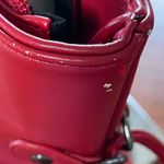 Banned Apparel Large Skull Tote Bag Purse Red With Black Details Goth Photo 7