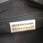 Americana Sharif Vintage Bucket Bag Handbag Purse Crossbody Gray Silver 9 inch Photo 4