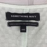 Something Navy Mint Green Long Sleeve V-neck Peplum Wrap Top Polka Dot XXS Photo 5