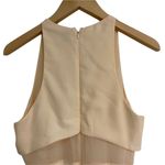 ASOS  Sheer & Solid Skater Dress Bridal Wedding Cocktail Cream Feminine Mesh SZ 8 Photo 7