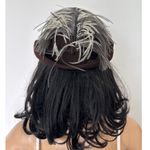 American Vintage Vintage 50-60's Bellini Originals Black cocktail tilt Hat Silver Feather Accent Photo 1