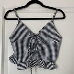 Hers & Mine  Black/White Plaid Tank Top Size Small New without Tags Photo 3