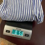 Bardot  pinstriped off shoulder button down long‎ sleeve top/shirt/blouse sz 4 XS Photo 3