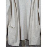 Escandelle Paris Sweater‎ Woman's S/M White Rainbow Thread Open Cardigan Photo 2