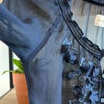 Abercrombie & Fitch Sheer Button Ruffle Cardigan Blouse, XS Photo 5