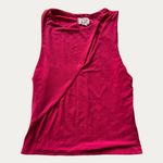 TJ Maxx Pink Tank Top with Front Cut Out Photo 0