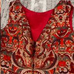 Dries Van Noten  Depla Metallic Brocade Dress in Red EU 36 Photo 7