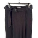 Babaton Aritzia Womens Wide Leg Belted Pleated Front Dress Pants Black Size 4 Photo 1