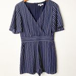 BB Dakota NWOT  X Revolve Striped V Neck Romper Photo 2