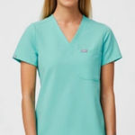 FIGS Catarina One Pocket Scrub Top Size Large Fresh Aqua Rare Limited Edition Photo 0