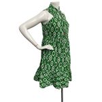 Japna  Dress Women Medium Green Tiered Retro Southwestern Rodeo Aztec Cowgirl Photo 4