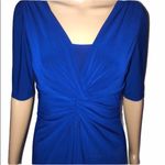 CHAPS twist front short sleeve blue dress Photo 2