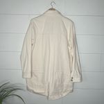 Gianni Bini  Vera Sleeve Button Collar Cream Denim Romper Photo 5