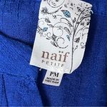 anthropologie Naif Blue Crinkle Gauze Blouse Art To Wear Preppy Coastal Beach PM Size undefined Photo 6