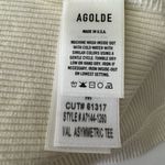 AGOLDE Anthropologie Val Asymmetric Cream Tee Size M NWT Photo 12