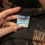 WELL WORN DISTRESSED VINTAGE ACID WASH IRON HORSE MOTORCYCLE TEE Black Size M Photo 1