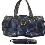 Worthington  covalt Navy Blue Gold buckle shoulder purse bag EUC‎ Photo 0