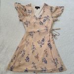 Lulus  Pink Floral Print Wrap Dress Photo 1