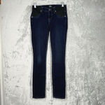 Paige  Jeans Womens 2 25" Maternity Blue Skyline Skinny Dark Wash Casual Everyday Photo 1