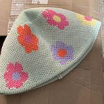 Urban Outfitters  Floral Bucket Hat Green With Multi Color Flowers Photo 0