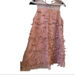 BCBGeneration  Embroidered Floral Applique Chiffon Dress Size Small Photo 3