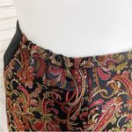 Platinum Stephen Yearick Paisley Pants Brocade Jacquard Straight Leg 14 Black Photo 6