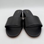 Mansur Gavriel Old Money Low Mule Sandals Block Heel Black Leather Minimalist 39 Size 9 Photo 4