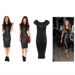 Abody body con dress almost light sheen LBD date night black midi form fitting Size M Photo 4
