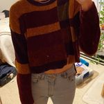 Vintage Chromatic Fuzzy Sweater Brown Photo 0