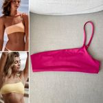 Toast Swim x Free People One Shoulder Bikini Top Pink Size L Photo 1