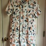 Rachel Zoe 100% linen button down dress in small. GUC. Photo 0