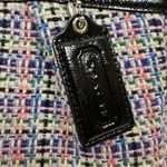 Coach Gallery Multicolored Herringbone Tweed Tote Bag Photo 2