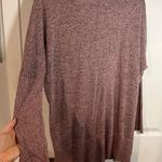 Buckle Chance or Fate ( Brand) Mauve Pink Ribbed Long Sleeve Blouse V Cut Size M Photo 2