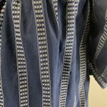 Sweet Wanderer On Off Shoulder Striped Blouse Top Navy Blue Size L NWT Photo 3