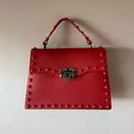 NWOT Red‎ Jelly Studded Two Way Top Handle Crossbody Bag Unbranded Red Photo 0