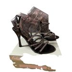 New Womens Celeste Charlize 4” High Heel 👠Shoes Black Silver Rhinestones size 6 Photo 3