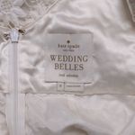 Kate Spade  New York Wedding Belles White 3D Floral Lace V Neck Cocktail Dress 0 Photo 8