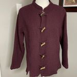 Cabela's  | Waffle Knit Lightweight Jacket Purple Plum Toggle Tortoise Size XL Photo 0