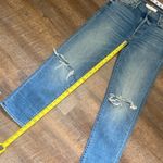 MOTHER THE TRICKSTER ANKLE CRYING ON HOLY GROUND HIGH RISE BUTTON FLY STRAIGHT Blue Size 24 Photo 12