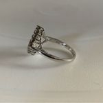 SOLID WHITE GOLD GENUINE DIAMOND .67 CTW INVISIBLE SET PRINCESS CUT RING (7) Photo 7