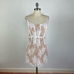 For Love & Lemons  Cheyenne Lace Mini Dress in Ivory Photo 1
