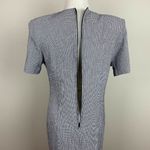 Michael Blake Dress Women 6P Black‎ White Houndstooth Layered Vintage 6 Petite Black Photo 8