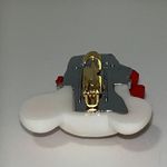 Hallmark 1983 Pin Christmas Mouse Sewing Thimble White Red Bow Holiday Brooch Photo 7